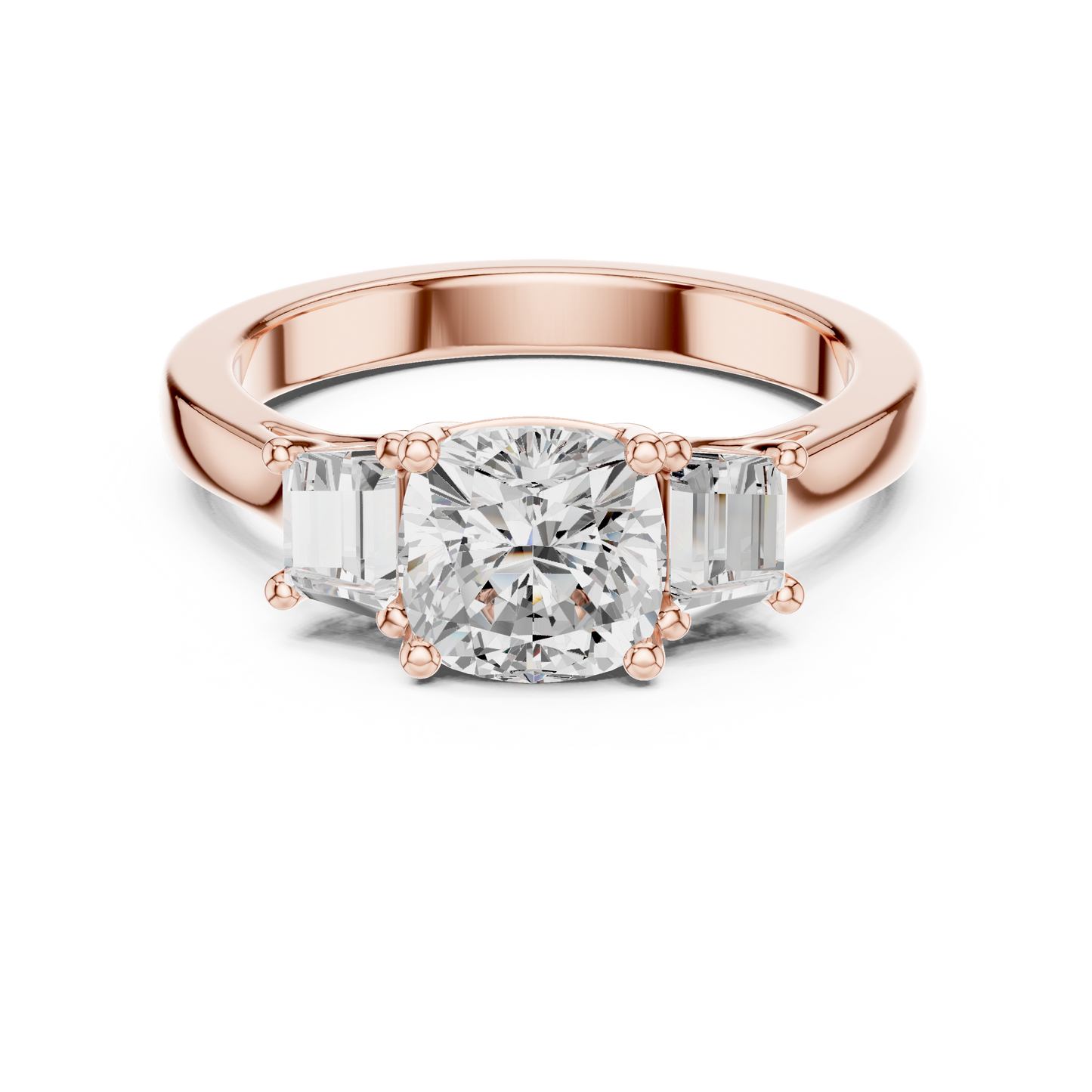 Mixed Shape Lab Grown Diamond Halo Ring