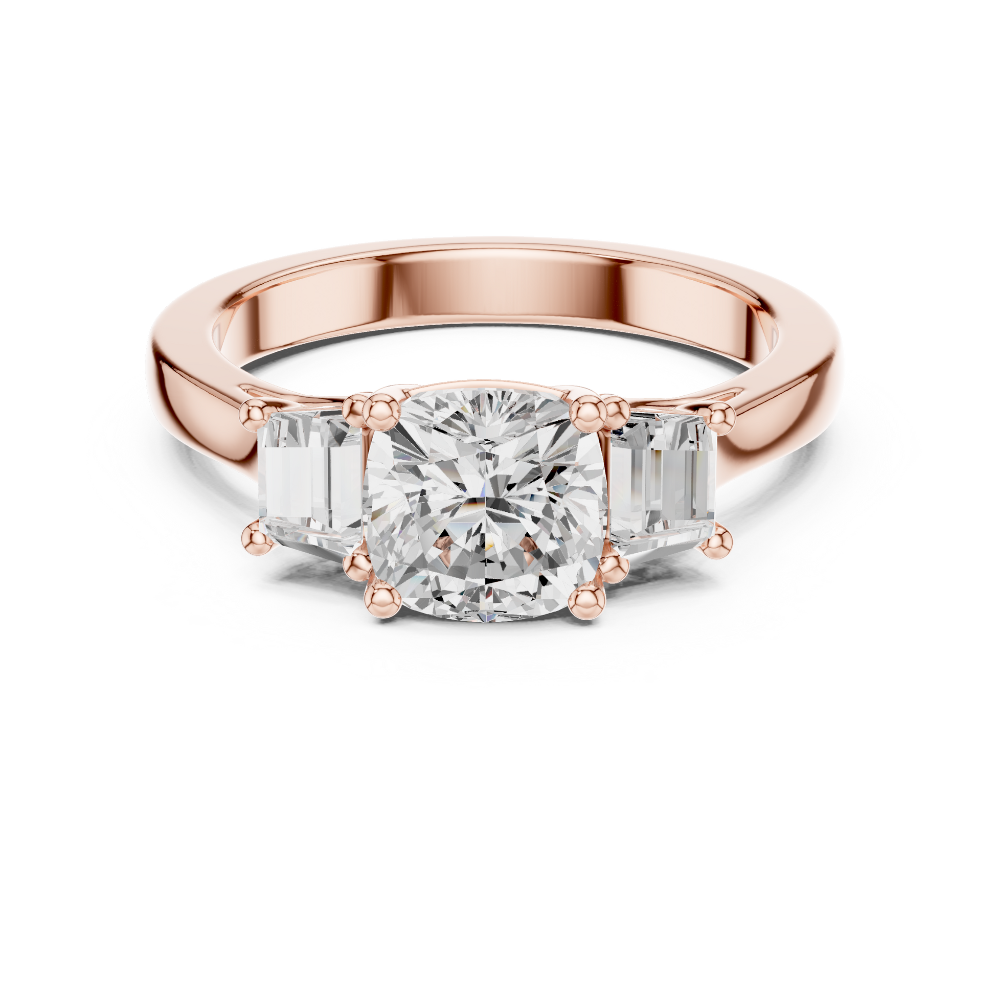 Mixed Shape Lab Grown Diamond Halo Ring