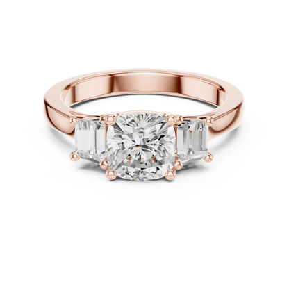 Mixed Shape Lab Grown Diamond Halo Ring