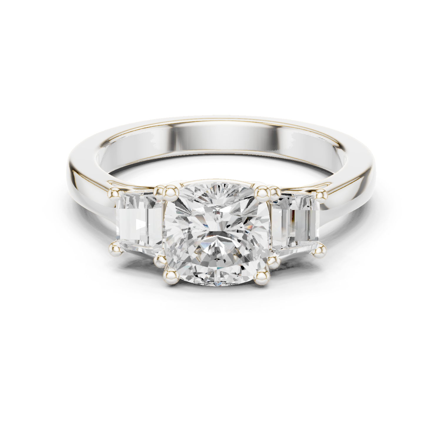 Mixed Shape Lab Grown Diamond Halo Ring
