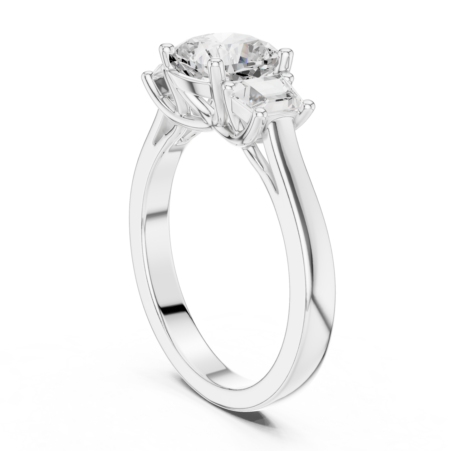 Mixed Shape Lab Grown Diamond Halo Ring