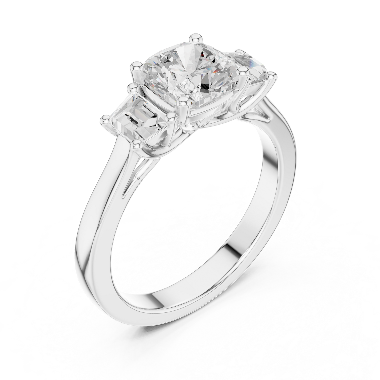 Mixed Shape Lab Grown Diamond Halo Ring