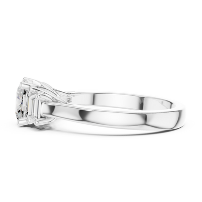 Mixed Shape Lab Grown Diamond Halo Ring