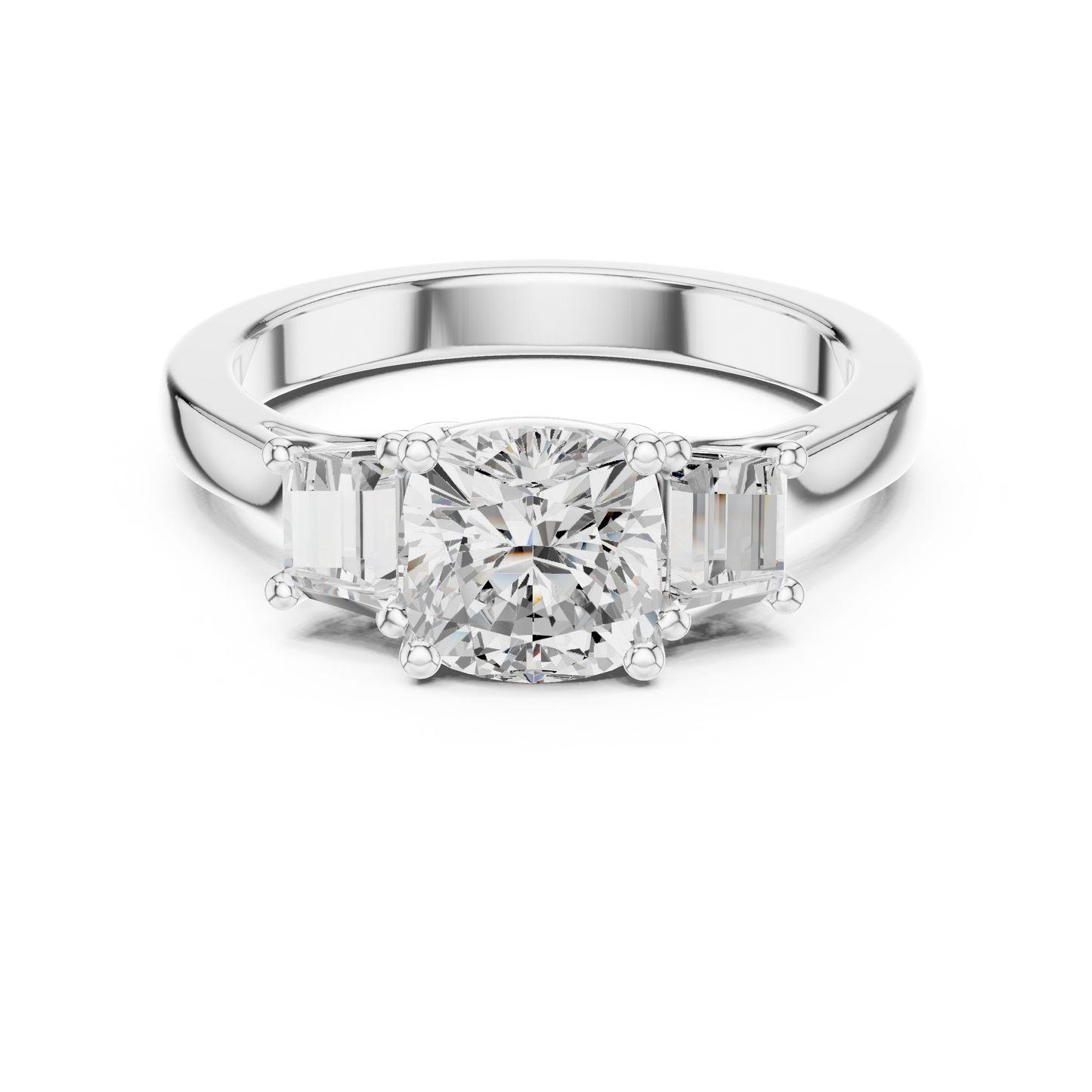 Mixed Shape Lab Grown Diamond Halo Ring