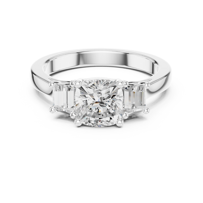 Mixed Shape Lab Grown Diamond Halo Ring
