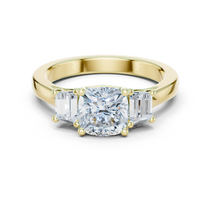 Mixed Shape Lab Grown Diamond Halo Ring