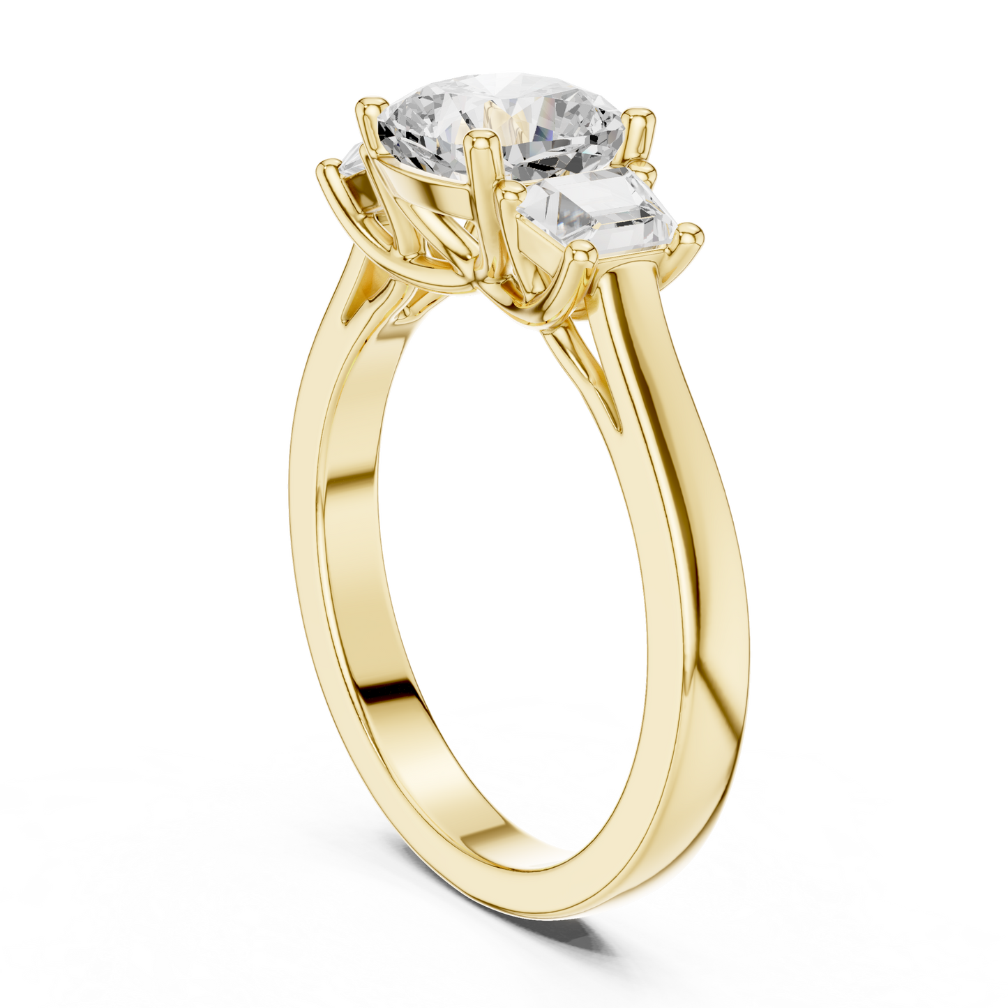 Mixed Shape Lab Grown Diamond Halo Ring
