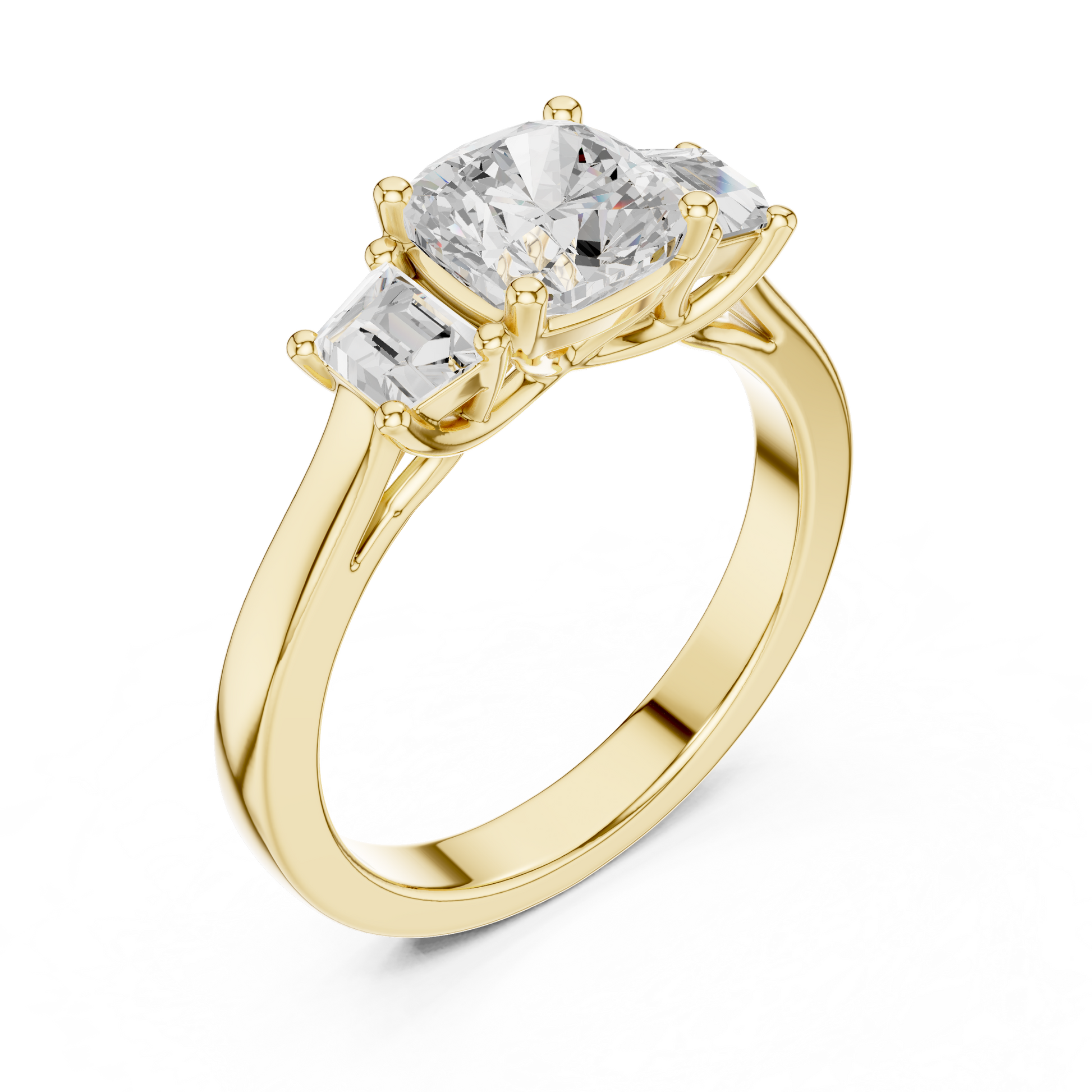 Mixed Shape Lab Grown Diamond Halo Ring