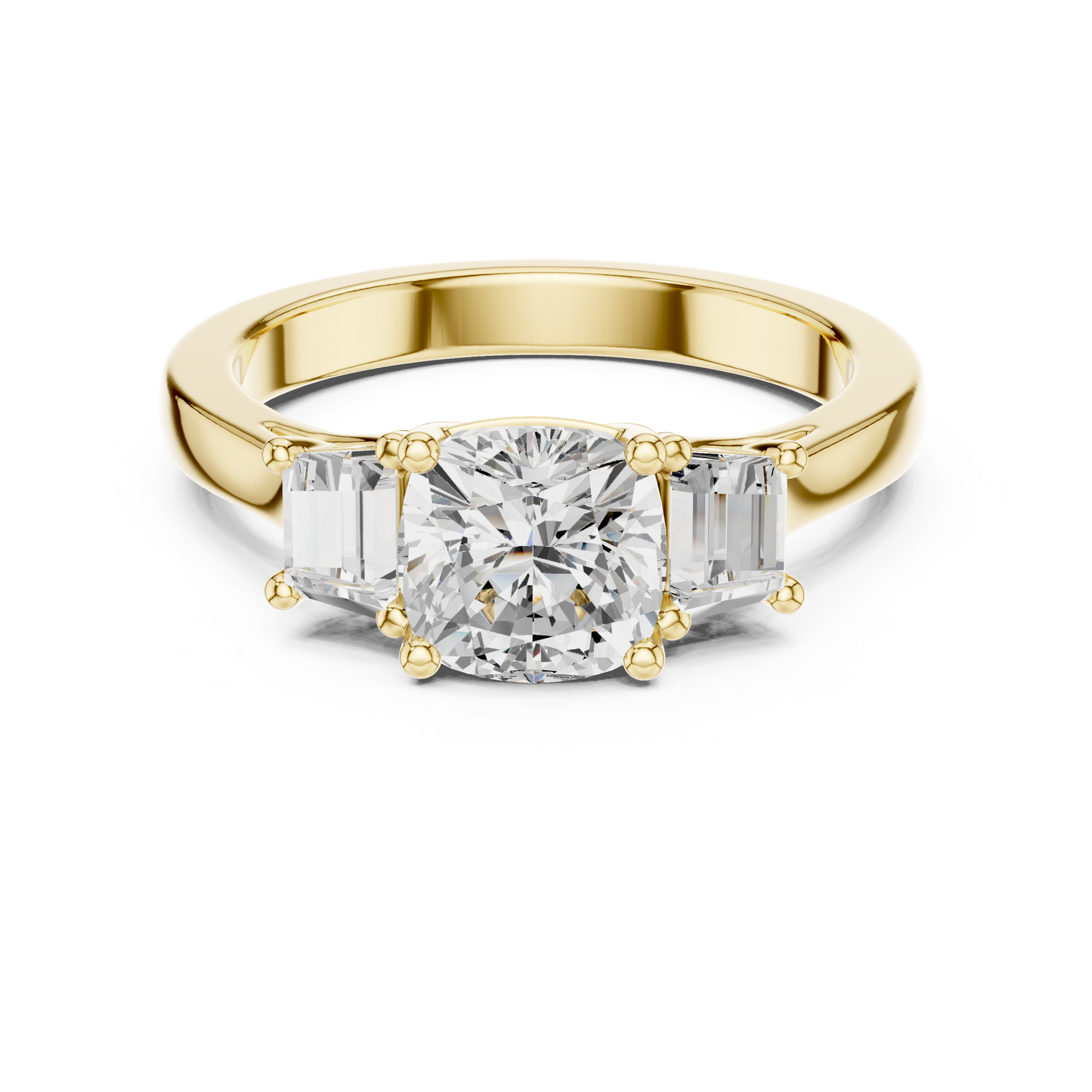 Mixed Shape Lab Grown Diamond Halo Ring