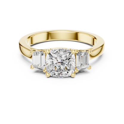 Mixed Shape Lab Grown Diamond Halo Ring
