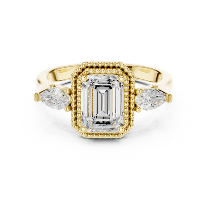 Mixed Shape Lab Grown Diamond Halo Ring