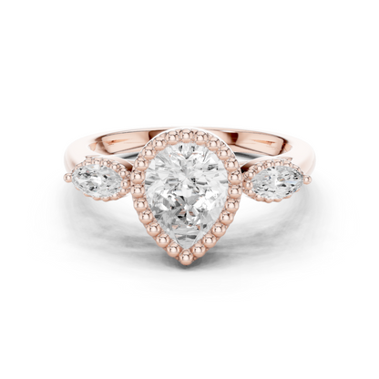 Oval Halo Lab Grown Diamond Ring