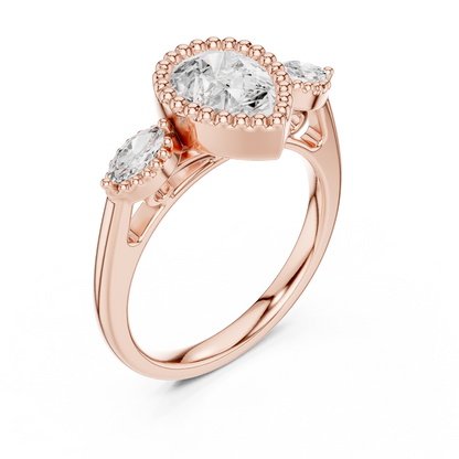 Oval Halo Lab Grown Diamond Ring