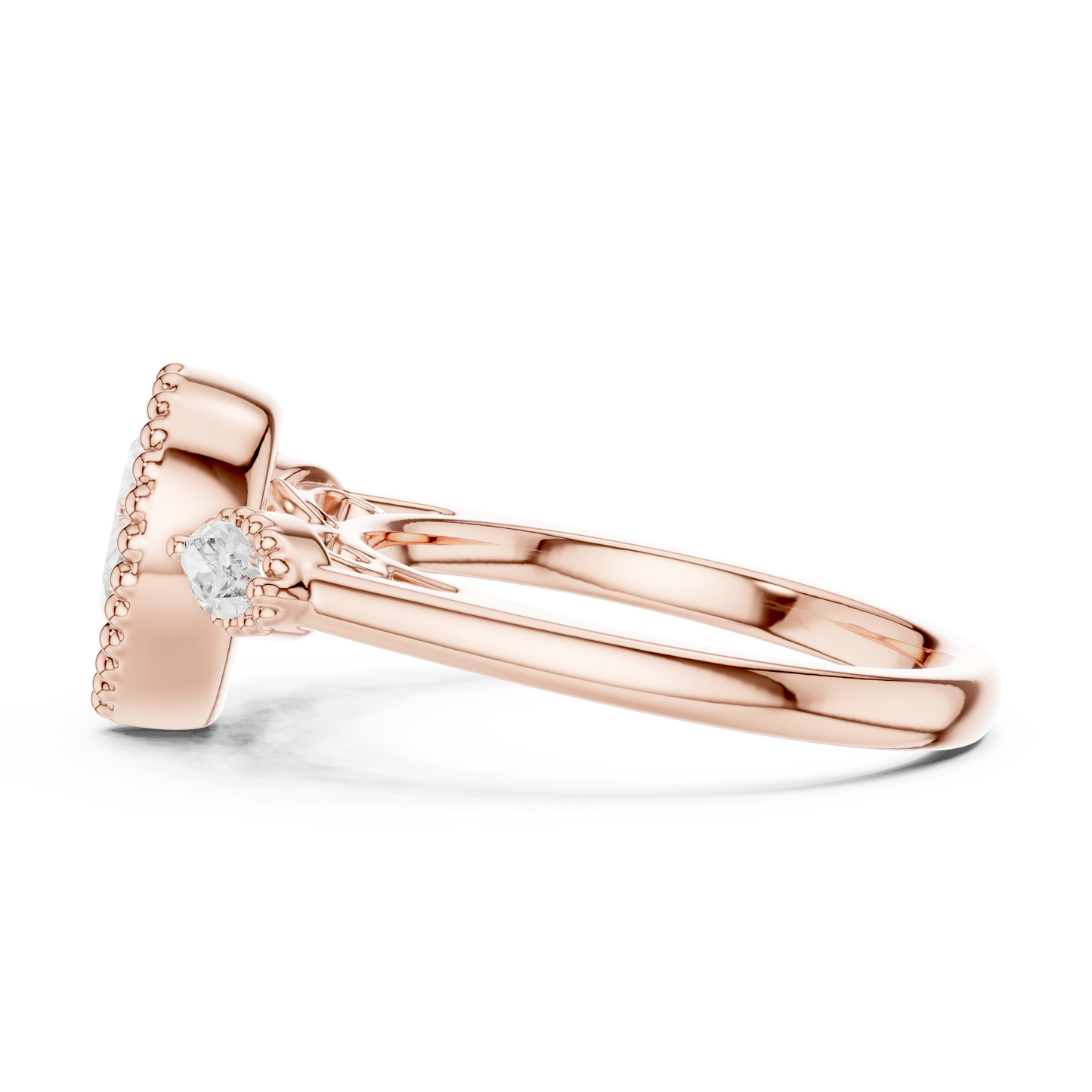 Oval Halo Lab Grown Diamond Ring