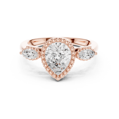 Oval Halo Lab Grown Diamond Ring