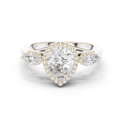 Oval Halo Lab Grown Diamond Ring