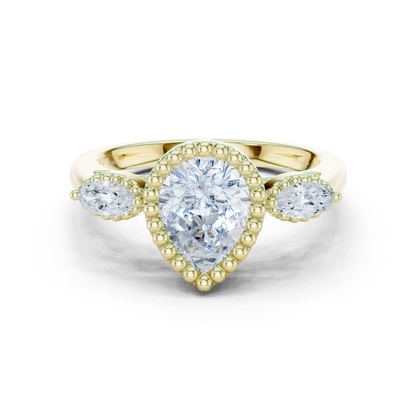 Oval Halo Lab Grown Diamond Ring