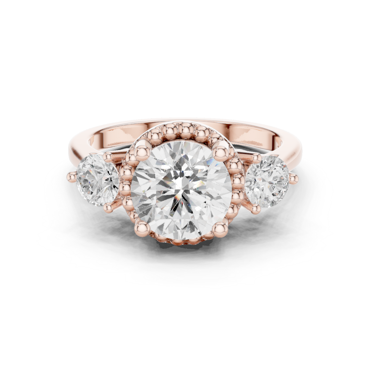 Round Halo Lab Grown Diamond Ring