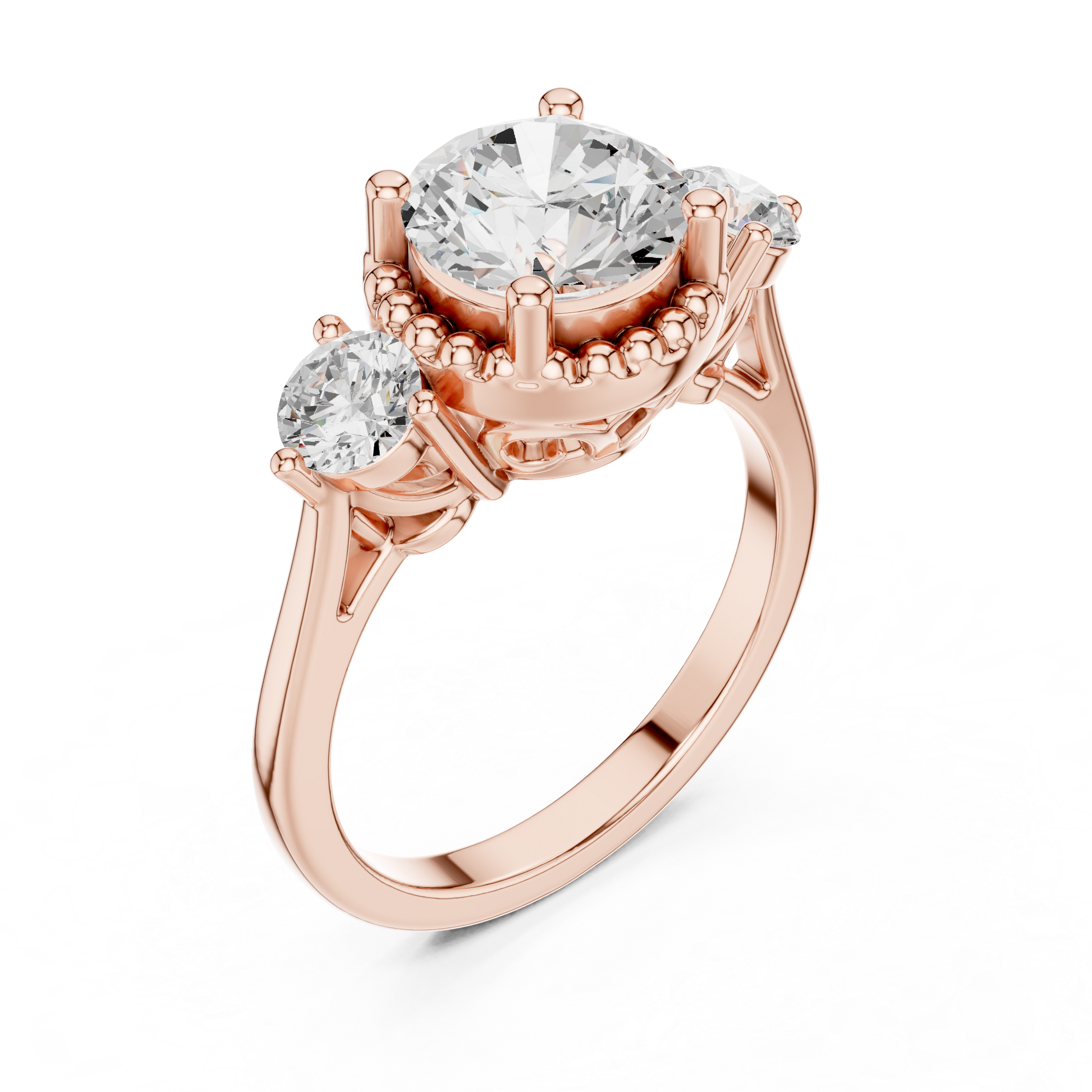 Round Halo Lab Grown Diamond Ring