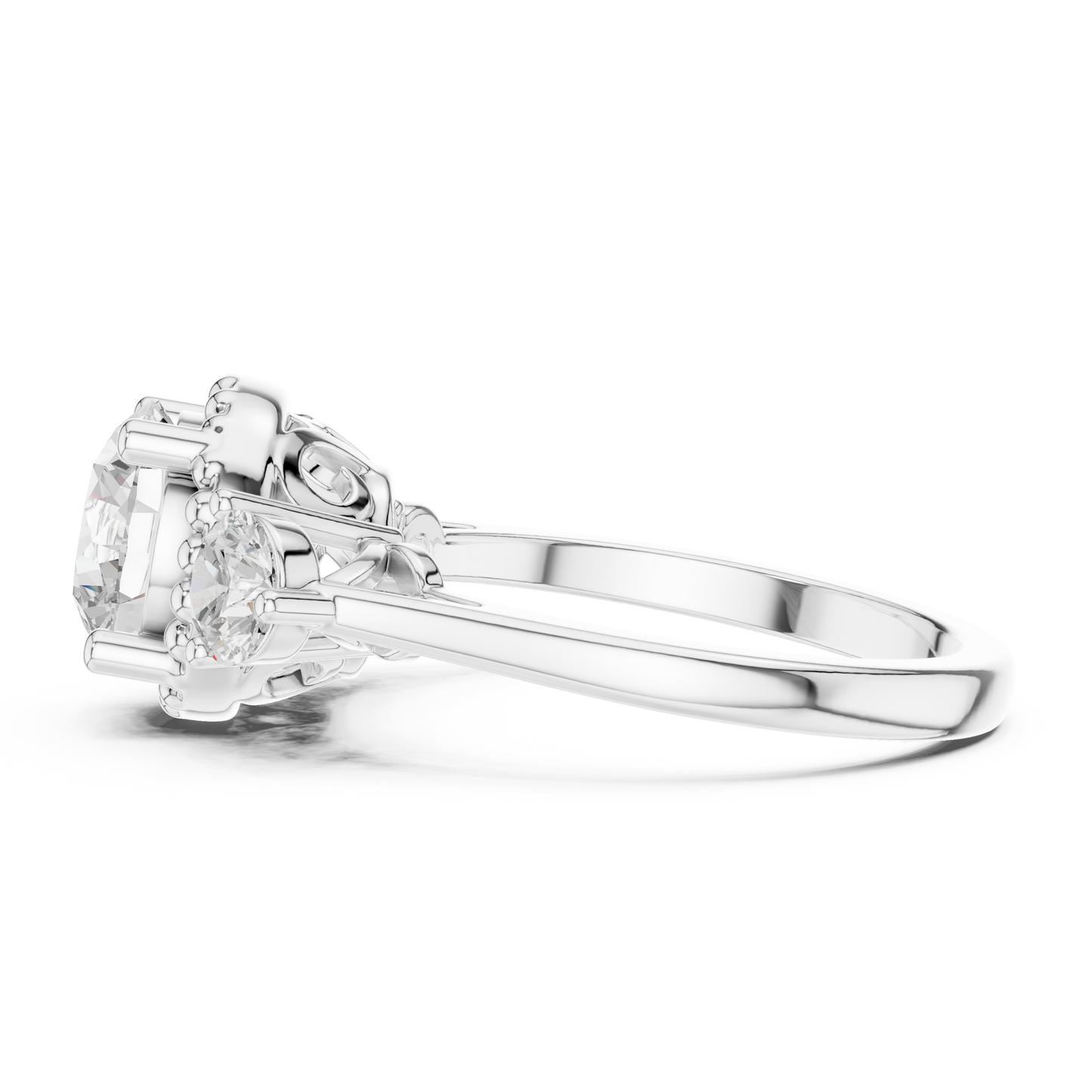 Round Halo Lab Grown Diamond Ring