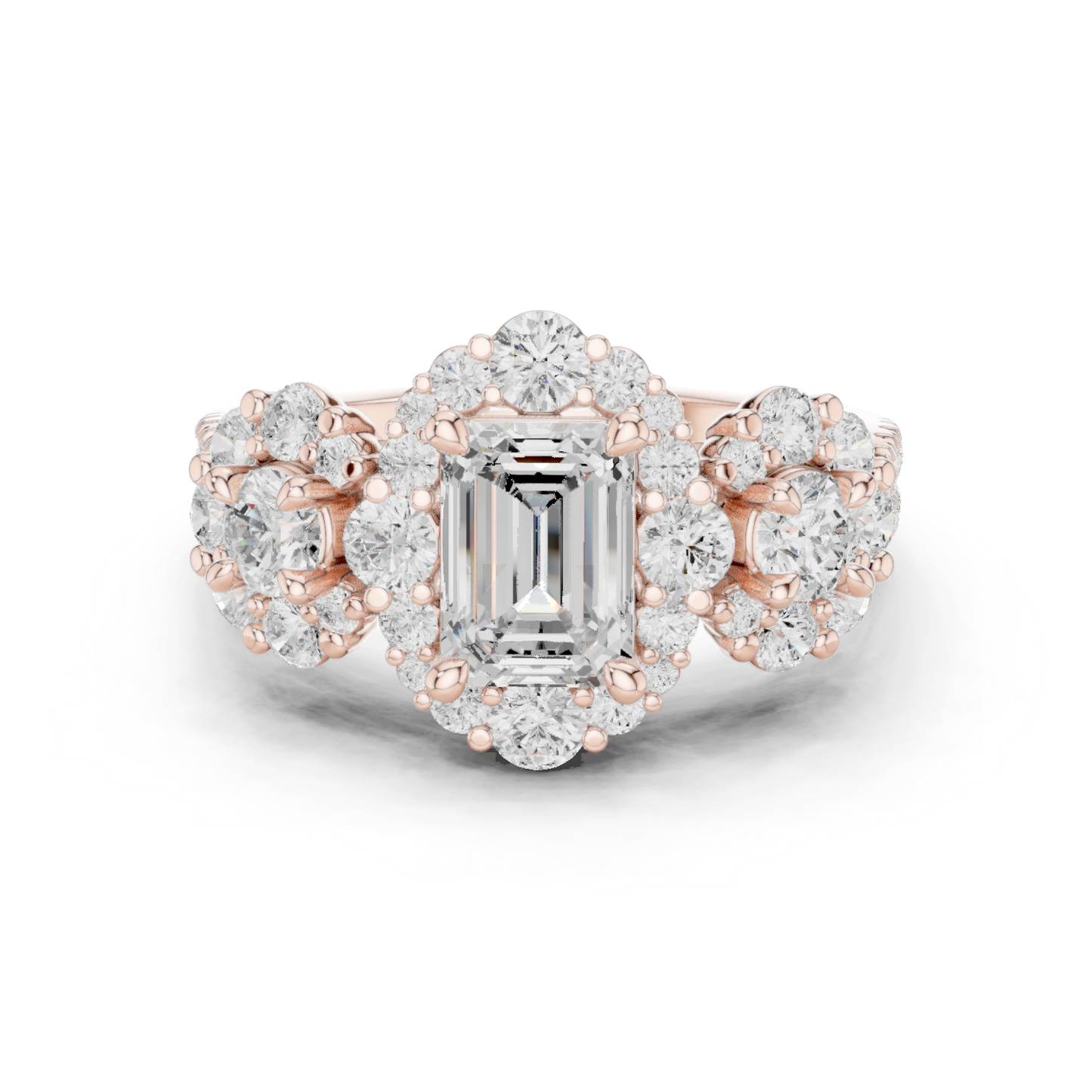 Round Halo Lab Grown Diamond Ring