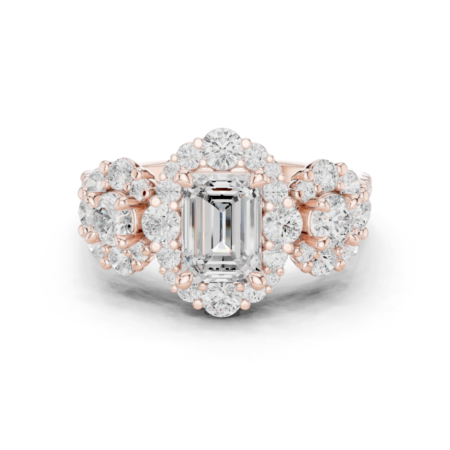 Round Halo Lab Grown Diamond Ring