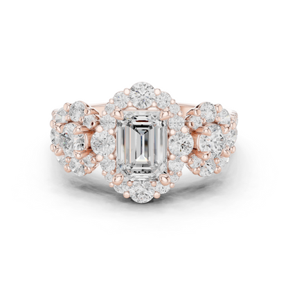 Round Halo Lab Grown Diamond Ring