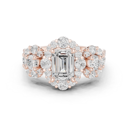 Round Halo Lab Grown Diamond Ring