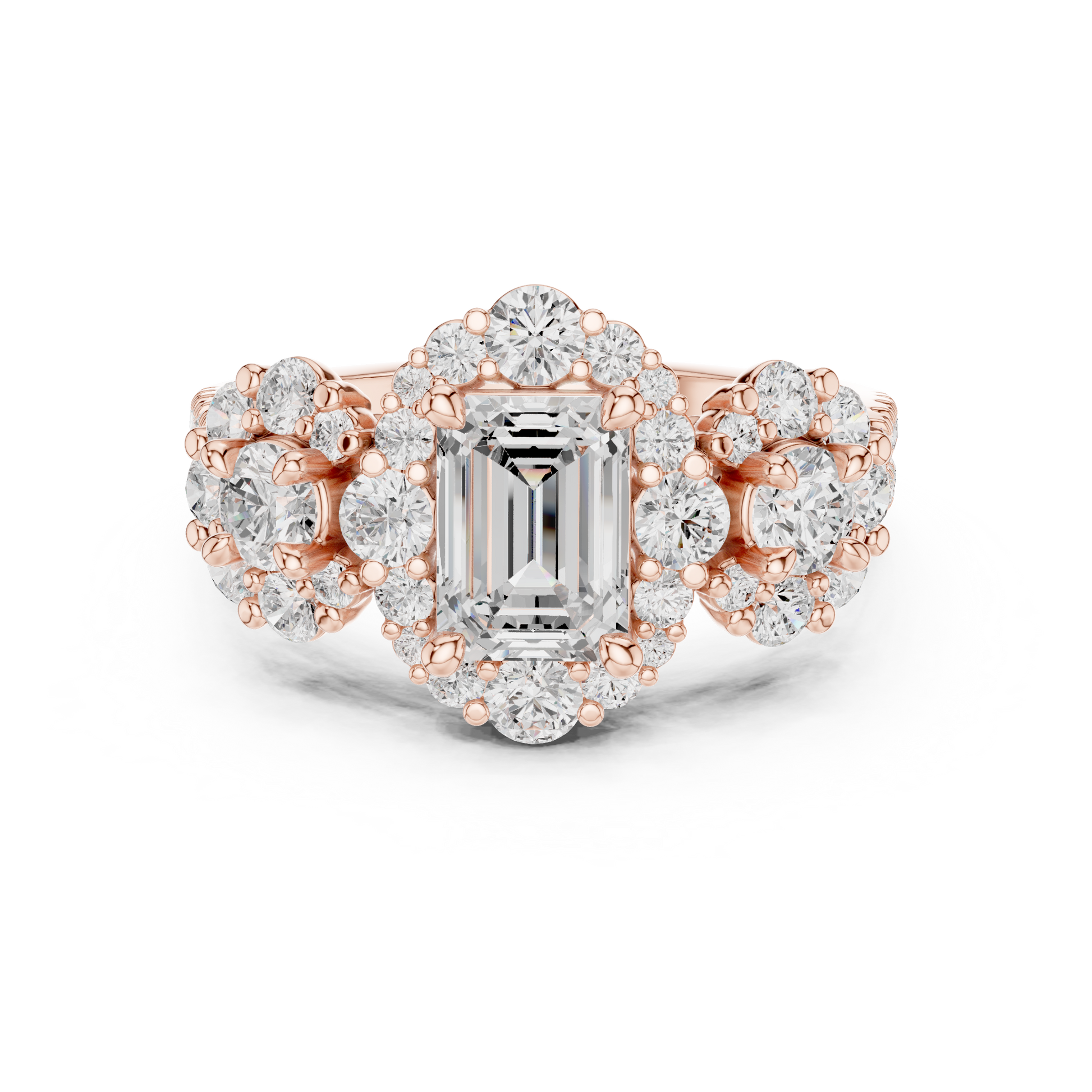 Round Halo Lab Grown Diamond Ring