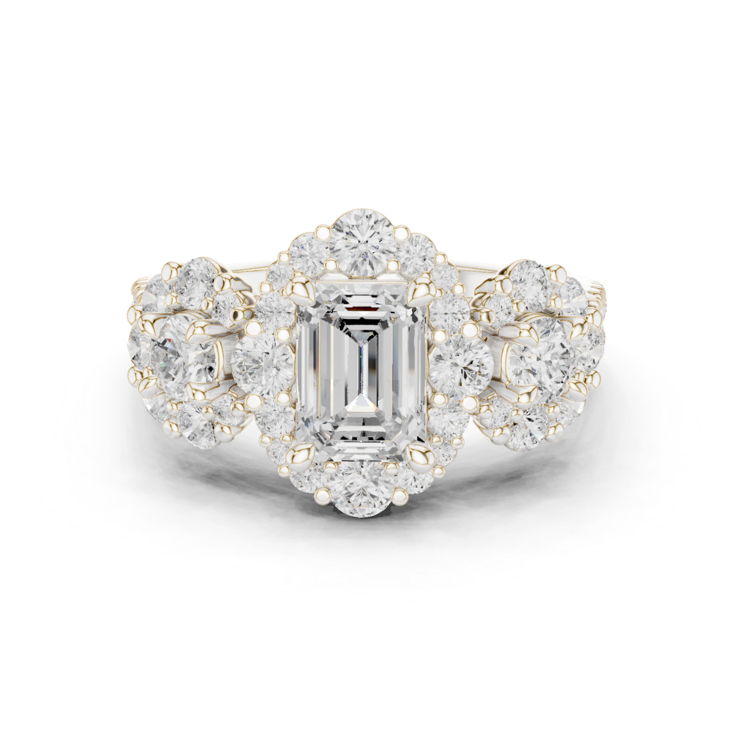 Round Halo Lab Grown Diamond Ring