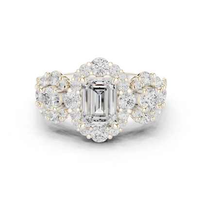 Round Halo Lab Grown Diamond Ring