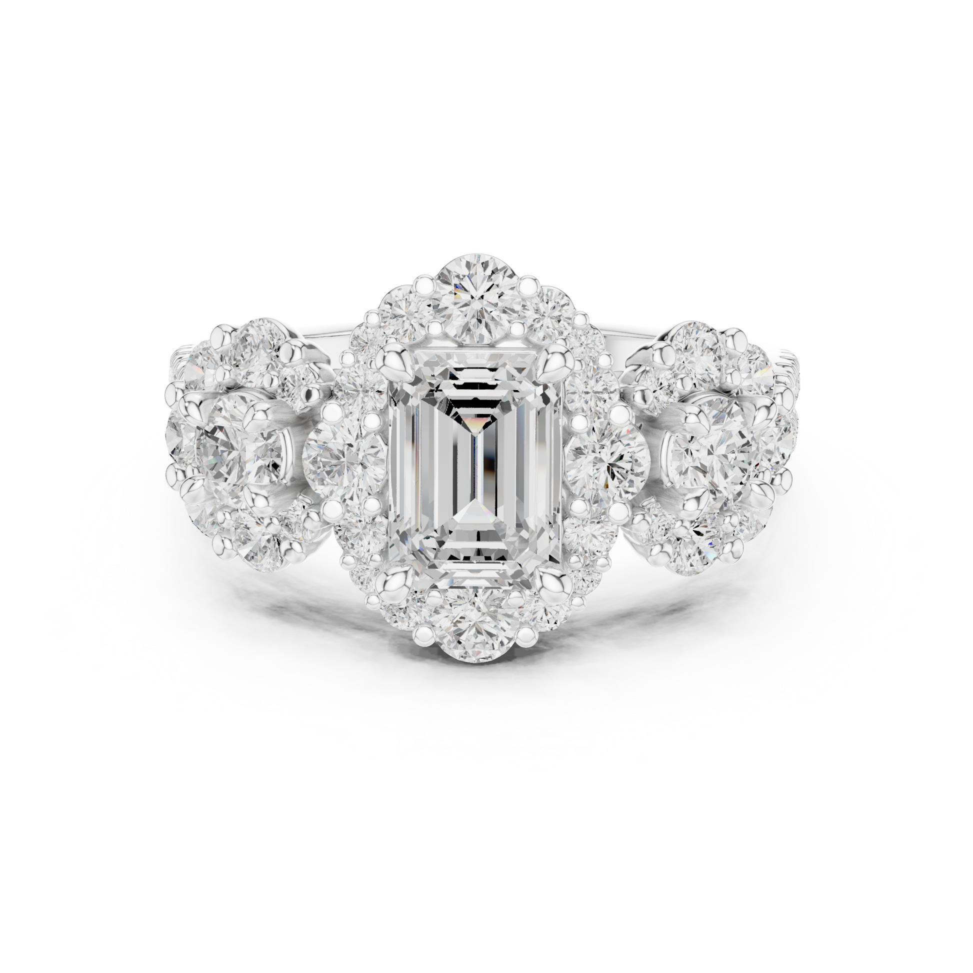Round Halo Lab Grown Diamond Ring