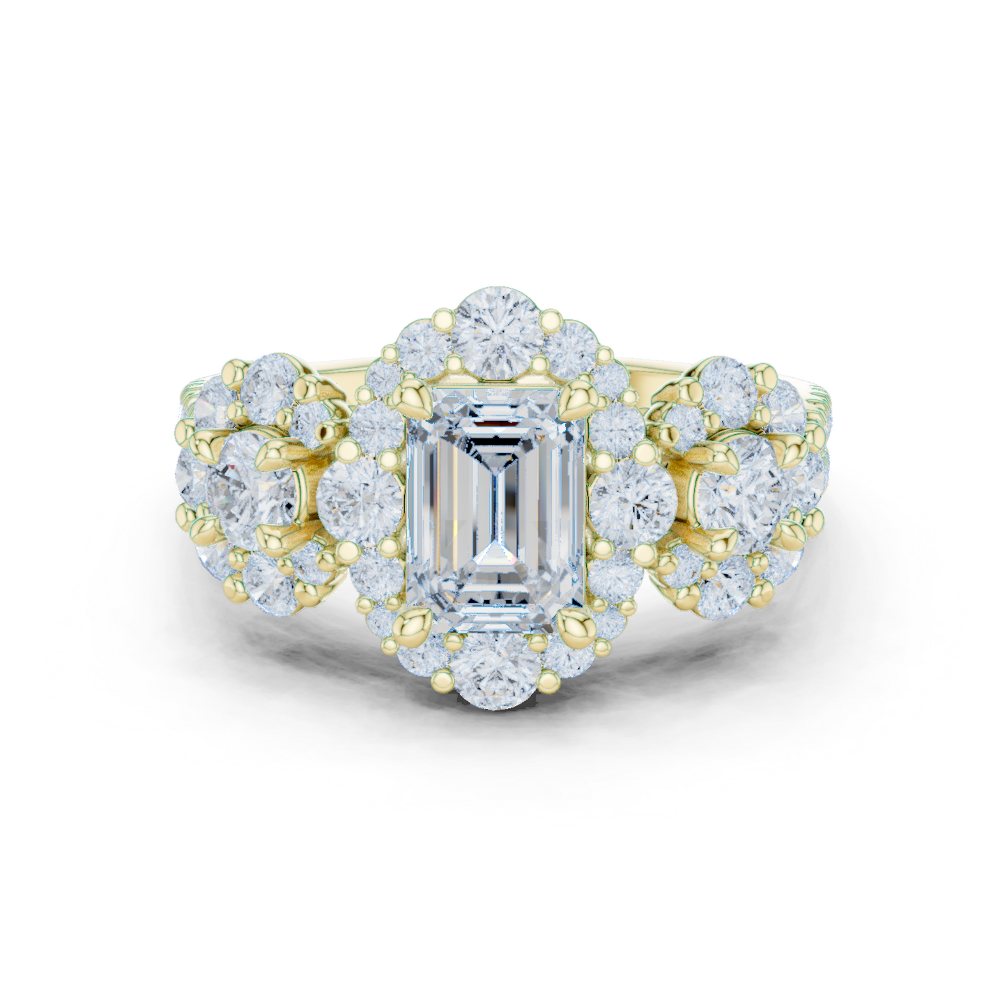 Round Halo Lab Grown Diamond Ring
