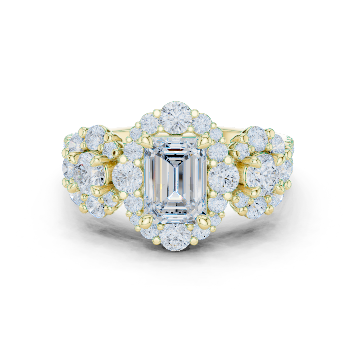 Round Halo Lab Grown Diamond Ring