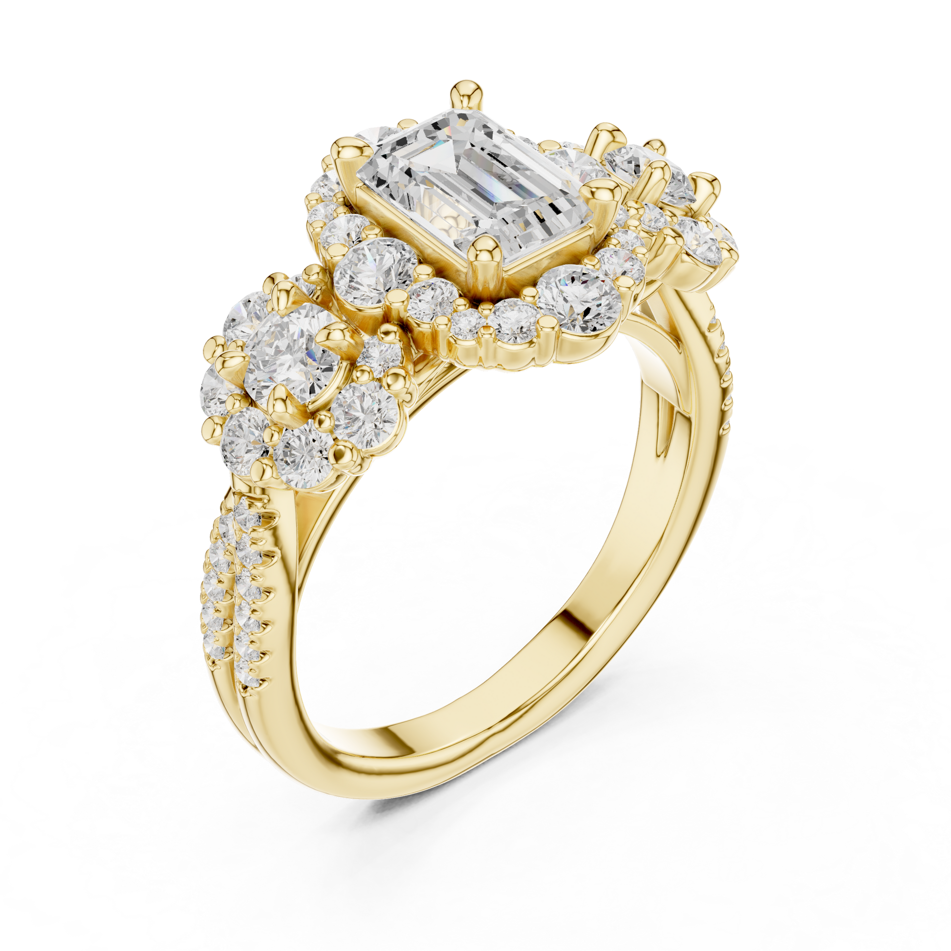 Round Halo Lab Grown Diamond Ring