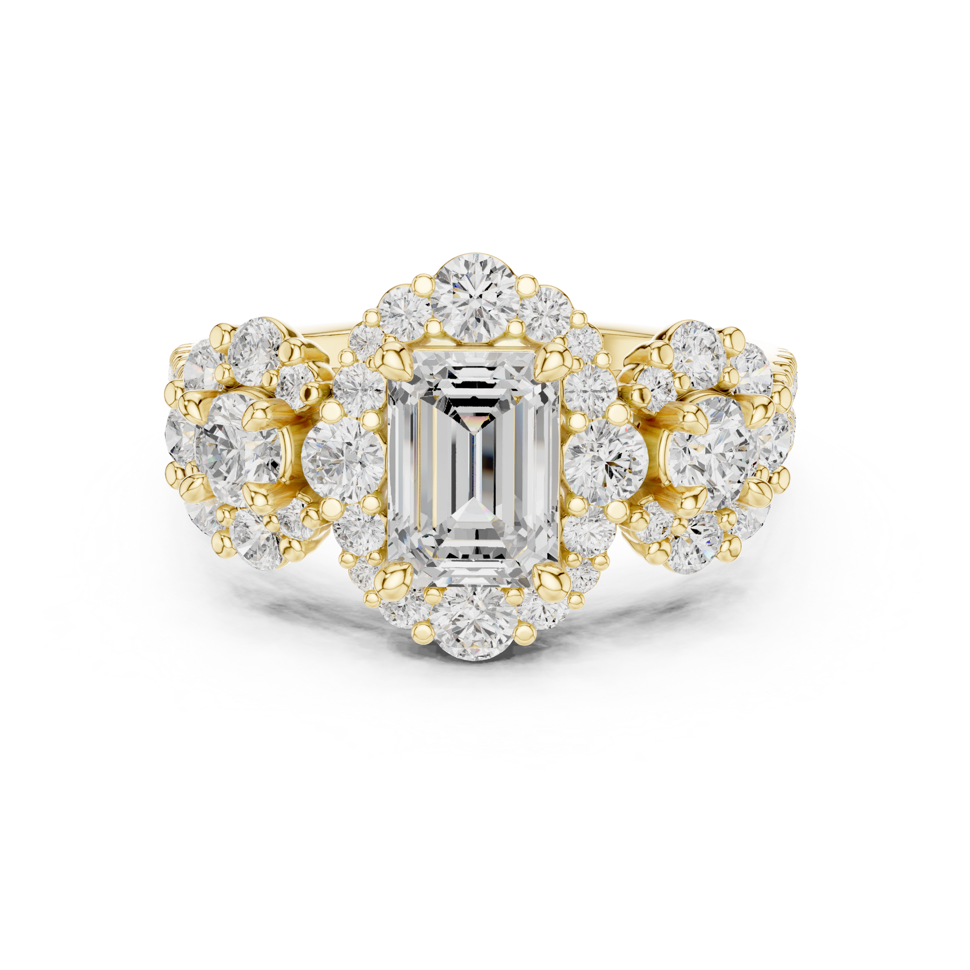 Round Halo Lab Grown Diamond Ring