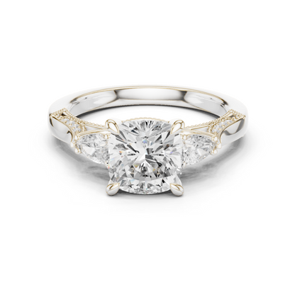 Mixed Shape Lab Grown Diamond Side Stone Ring