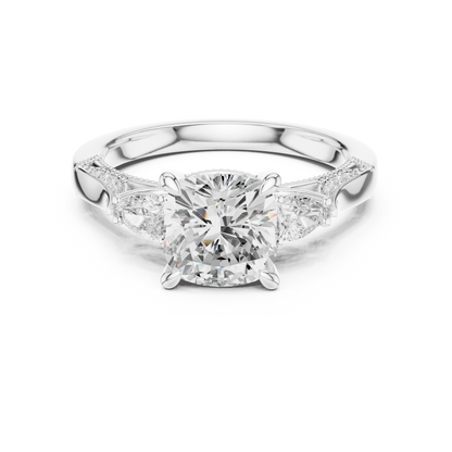Mixed Shape Lab Grown Diamond Side Stone Ring
