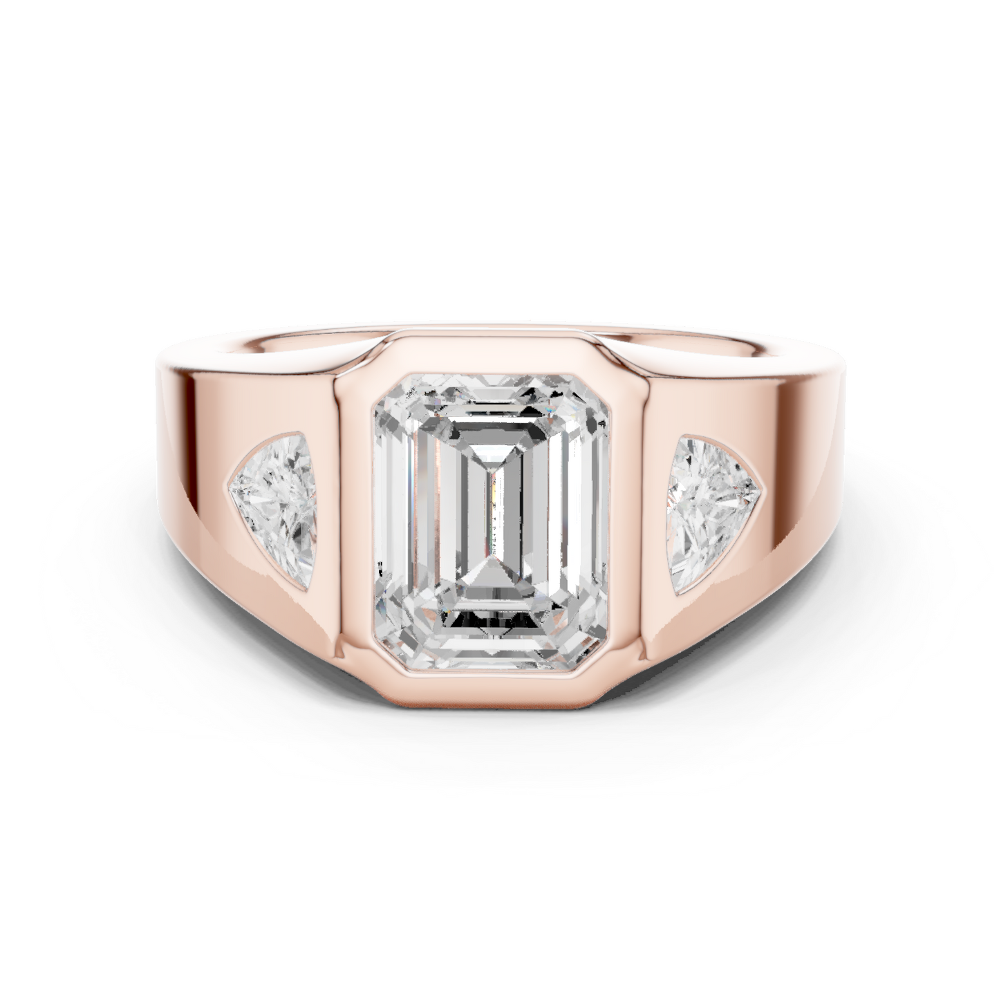 Cushion Bezel Lab Grown Diamond Ring