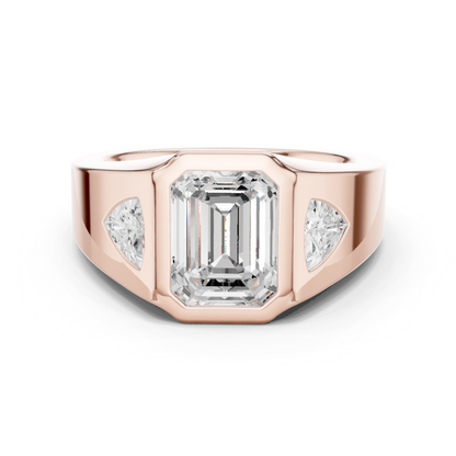 Cushion Bezel Lab Grown Diamond Ring