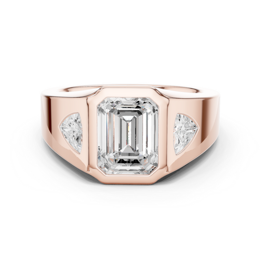 Cushion Bezel Lab Grown Diamond Ring