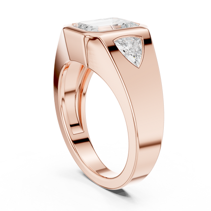 Cushion Bezel Lab Grown Diamond Ring