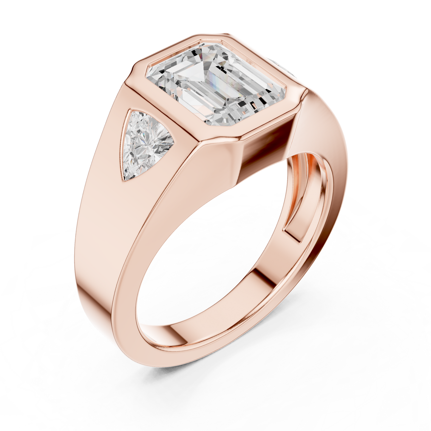 Cushion Bezel Lab Grown Diamond Ring