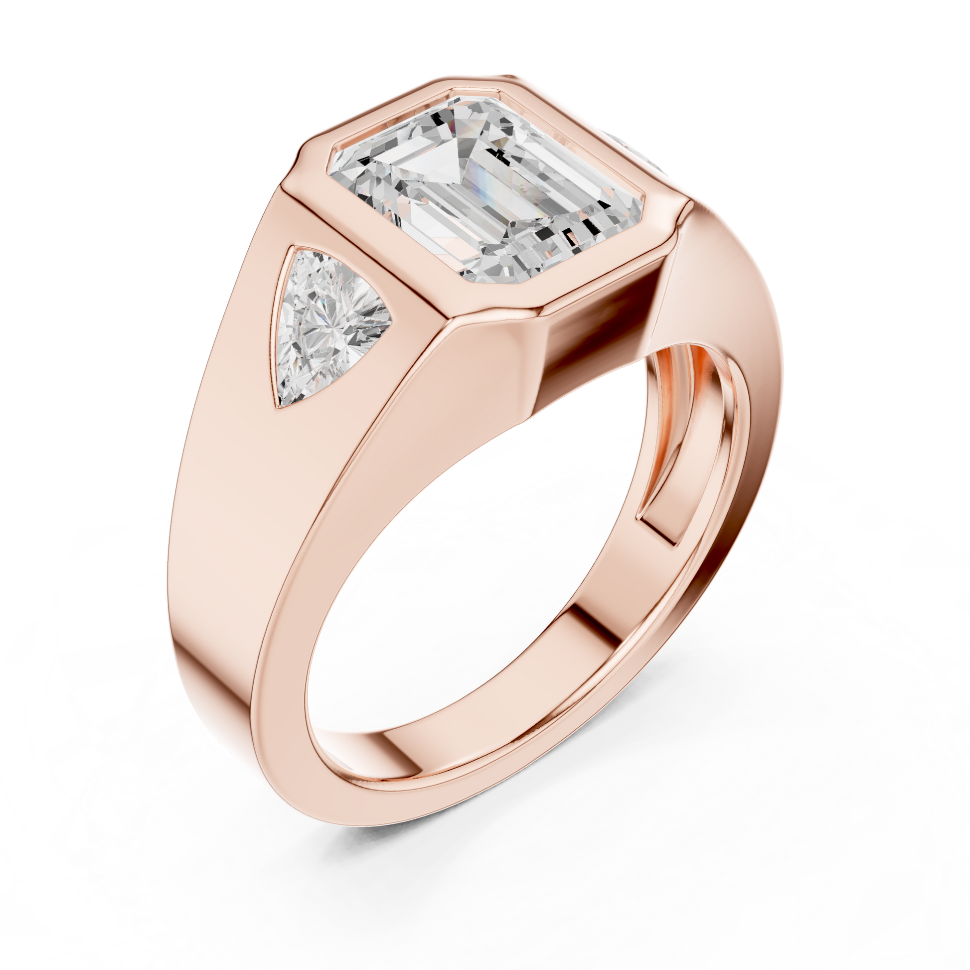 Cushion Bezel Lab Grown Diamond Ring