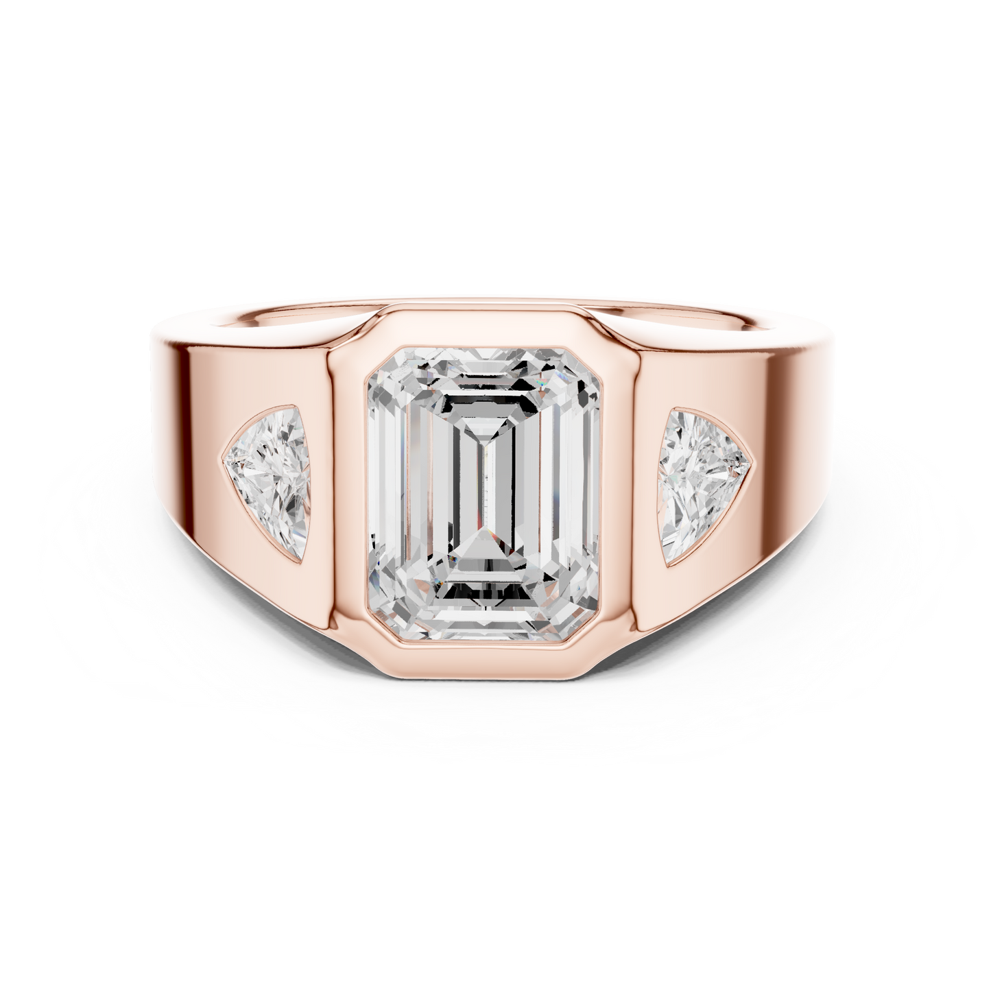 Cushion Bezel Lab Grown Diamond Ring
