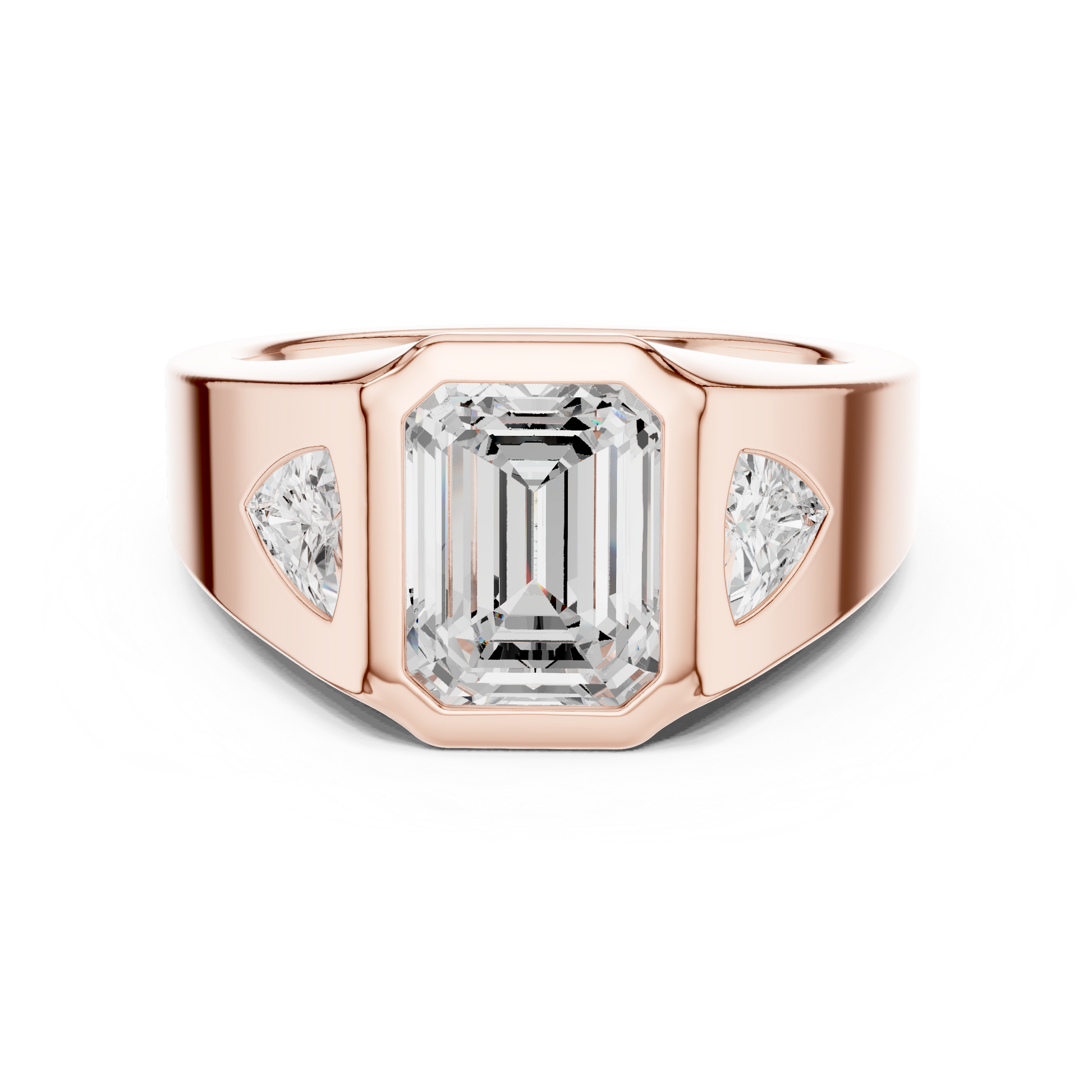 Cushion Bezel Lab Grown Diamond Ring