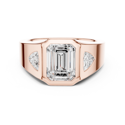 Cushion Bezel Lab Grown Diamond Ring