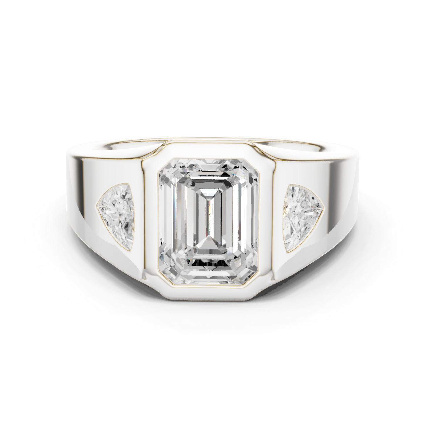 Cushion Bezel Lab Grown Diamond Ring