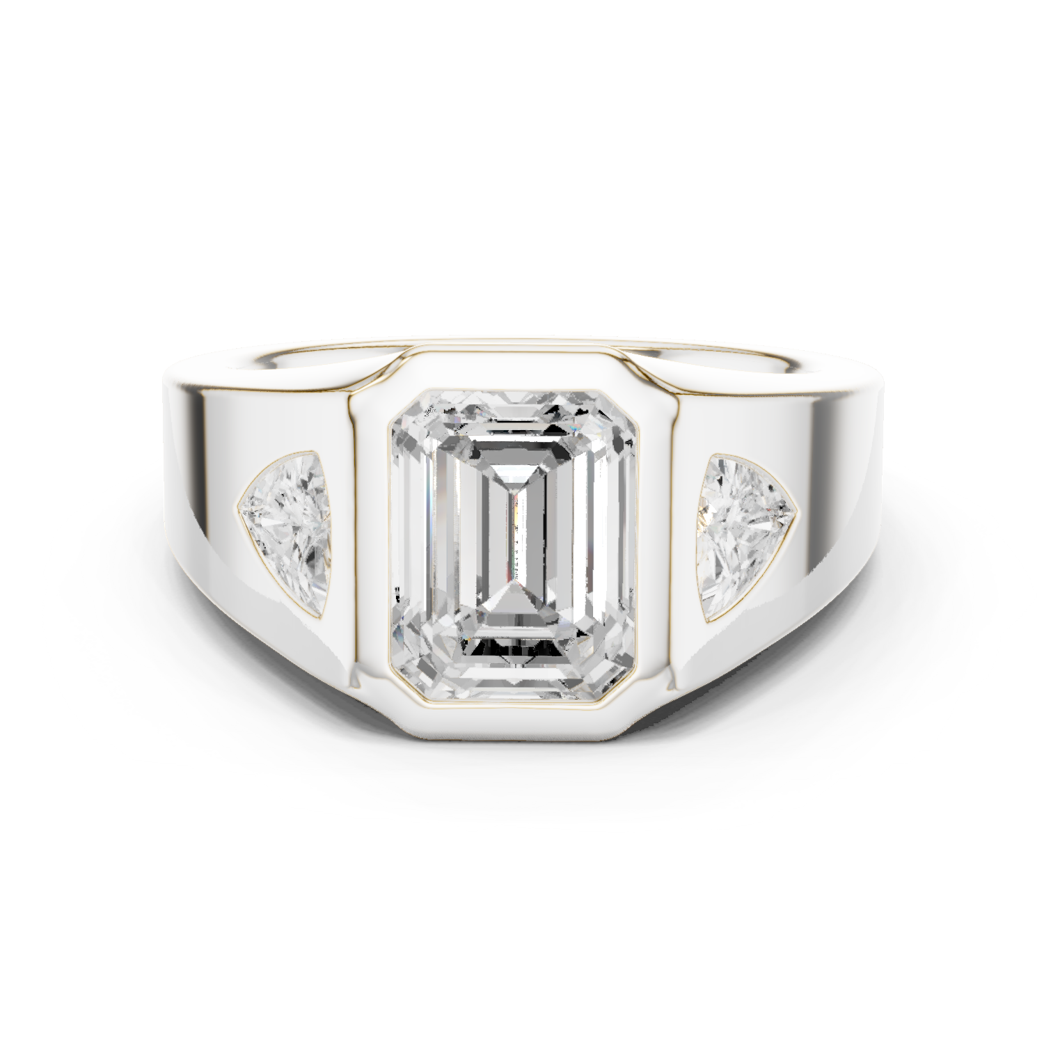 Cushion Bezel Lab Grown Diamond Ring