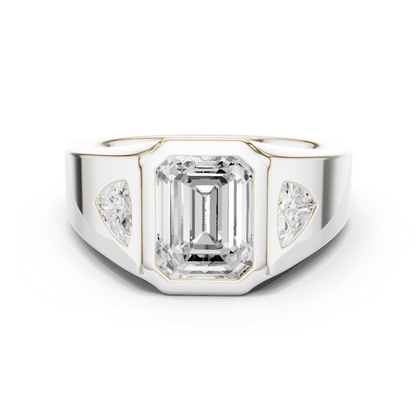 Cushion Bezel Lab Grown Diamond Ring